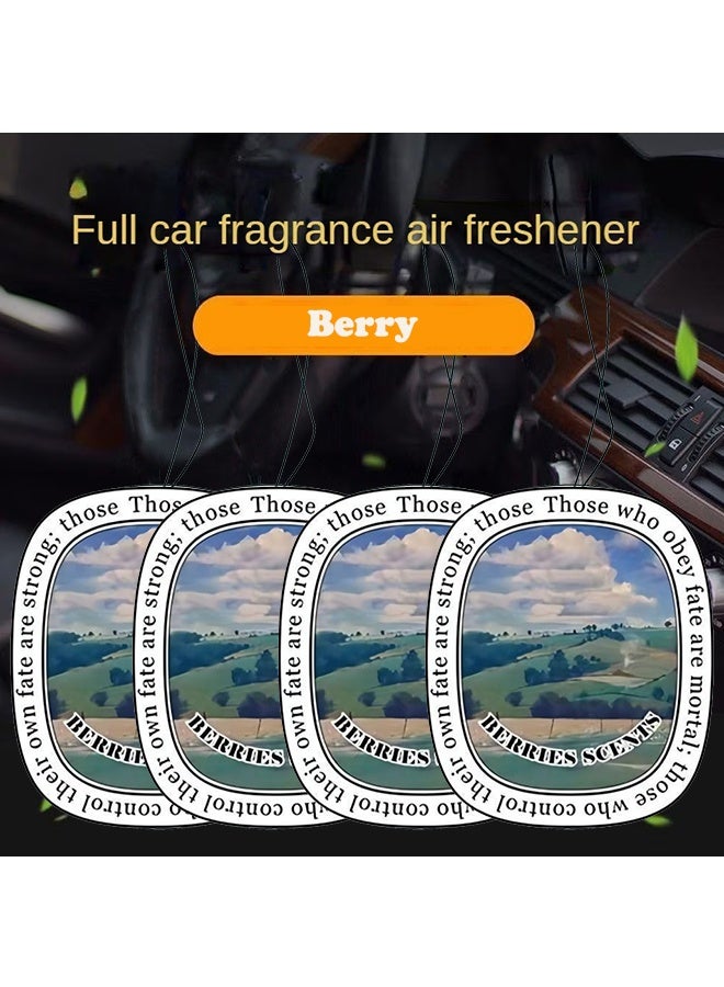 Berry Scented Car Air Freshener Gel Aromatherapy Ornament Long-Lasting Fragrance & Natural Deodorizer for Car Home Decor - Image 1