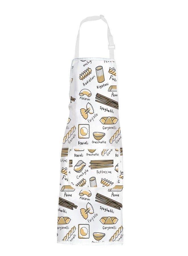 POFULL Italian Pasta Chef Apron Italian Cook Gift Pasta Lovers Gift Italian Food Lover Gift (Pasta Apron) - Image 1