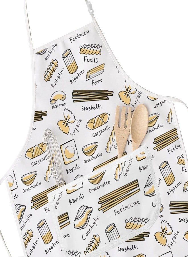 POFULL Italian Pasta Chef Apron Italian Cook Gift Pasta Lovers Gift Italian Food Lover Gift (Pasta Apron) - Image 3