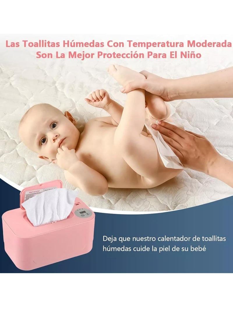 Gonice - Wipes Warmer, Wipes Warmer with Temperature Adjustment, Digital Display, Uniform Heating, Mute, Large Capacity, USB Baby Wet Wipes Warmer with Light - Image 1