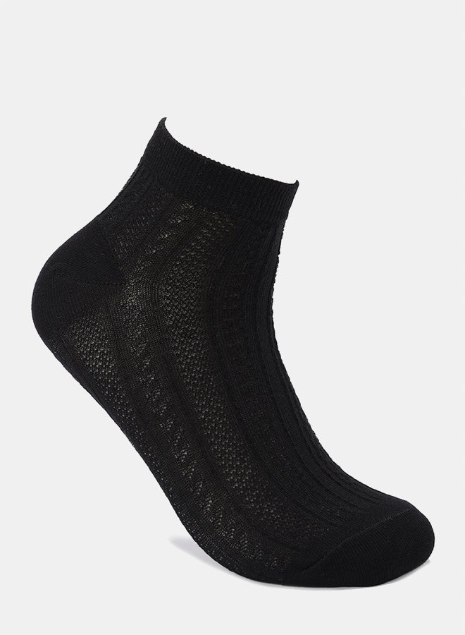 Clue Textured Cotton Socks - 3 Pairs - Image 2