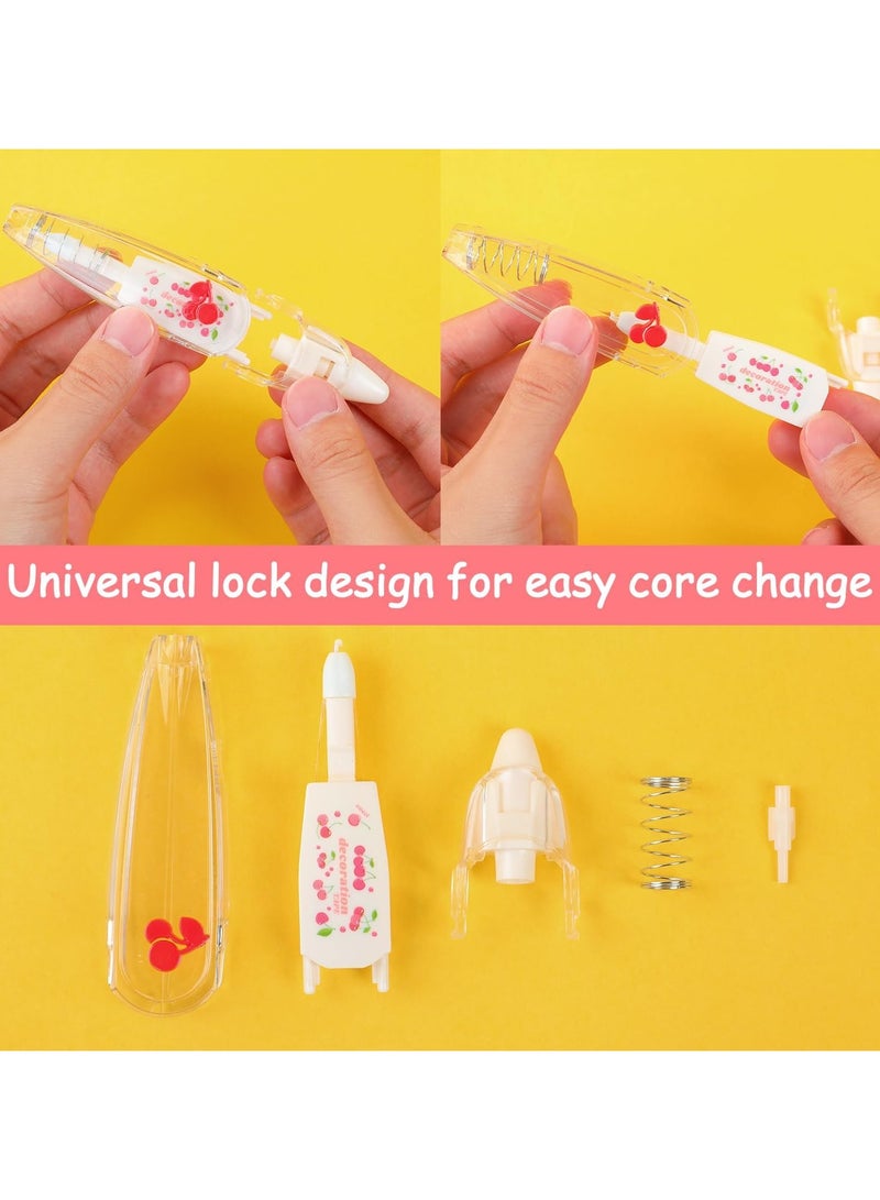 general 6 Pieces DIY Cute Animal Pressed Decorative Pen, Ally-Pocket Tape Pen, DIY Lace Decorative Gel Pen, Creative Cartoon Pattern Decorative Tape - Image 4