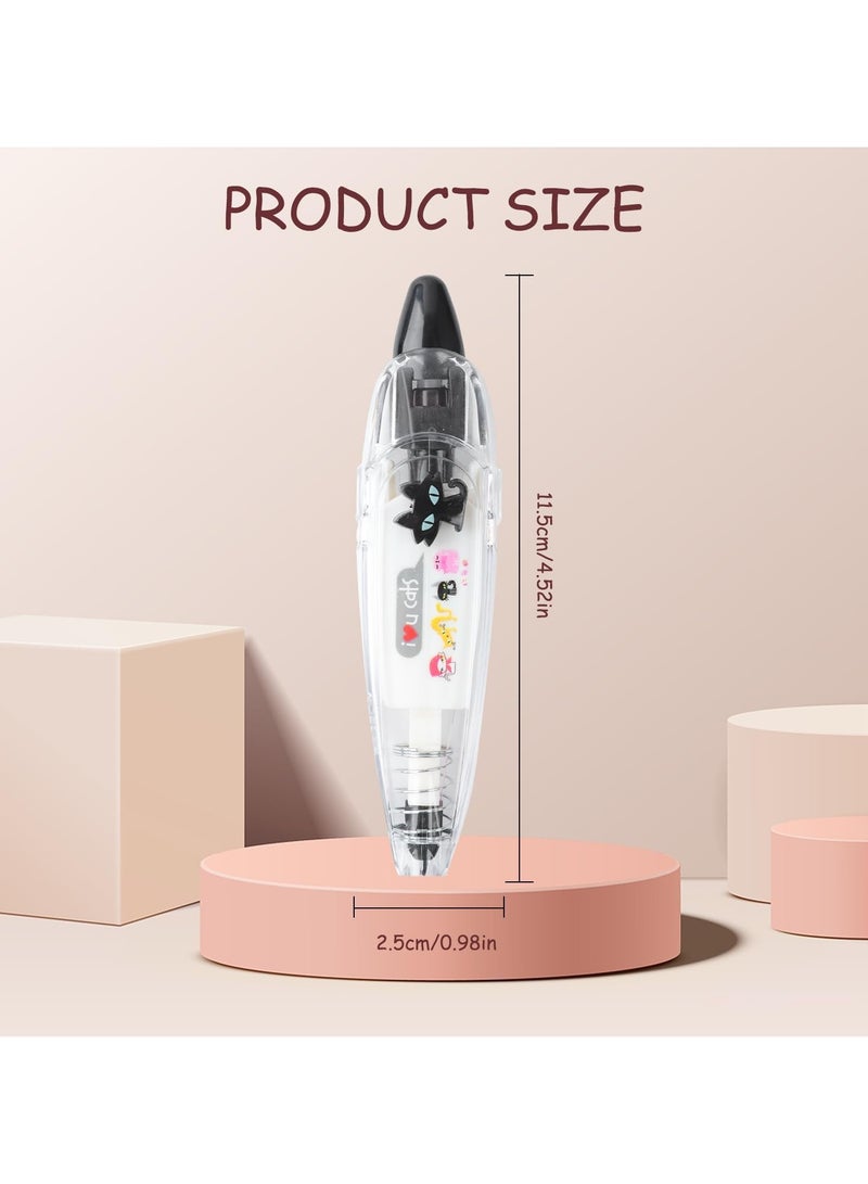 general 6 Pieces DIY Cute Animal Pressed Decorative Pen, Ally-Pocket Tape Pen, DIY Lace Decorative Gel Pen, Creative Cartoon Pattern Decorative Tape - Image 3