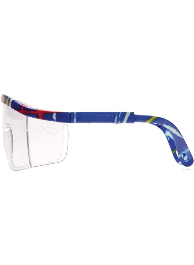 Pyramex Safety Pyramex Integra Safety Eyewear, Clear Lens With Mixed Blue Frame  - Image 1