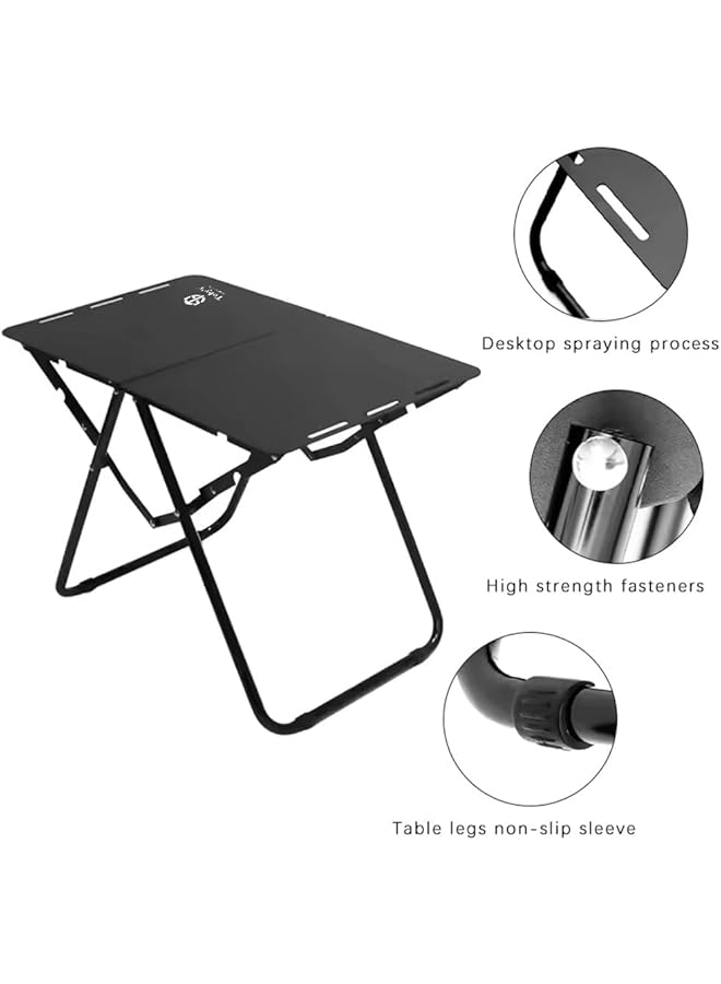 Toby's Lightweight Folding Compact Camping Table Aluminum Alloy Camping Table With Storage Bag Ideal for Outdoor Use - Image 2