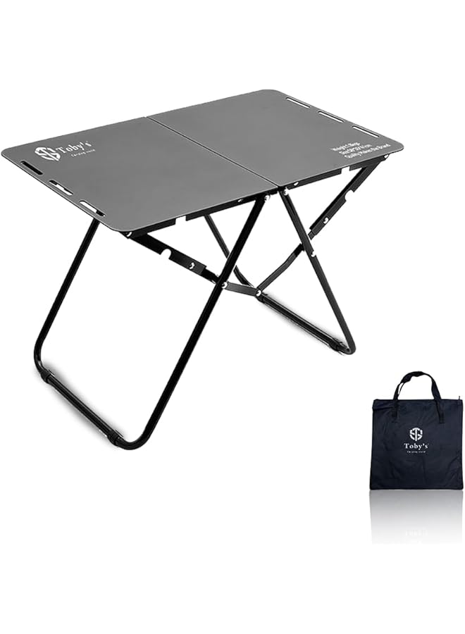 Toby's Lightweight Folding Compact Camping Table Aluminum Alloy Camping Table With Storage Bag Ideal for Outdoor Use - Image 1