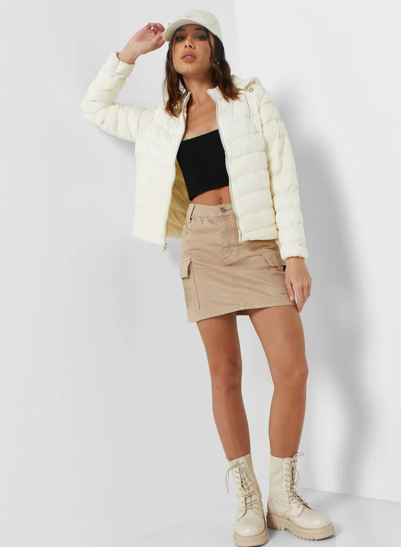 Urban Minx Urban Minx Urban Minx Classic Down Jacket With Hood