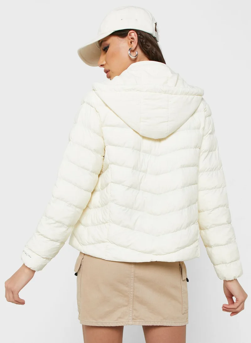 Urban Minx Urban Minx Urban Minx Classic Down Jacket With Hood