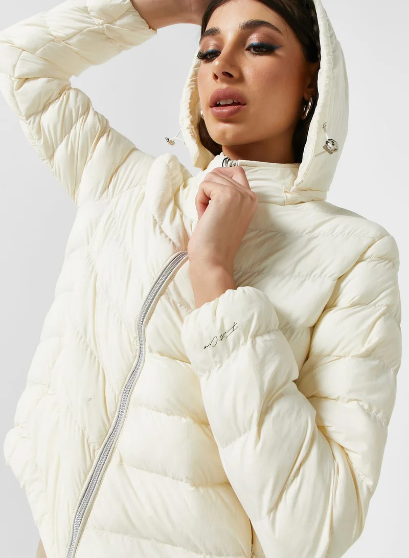 Urban Minx Urban Minx Urban Minx Classic Down Jacket With Hood