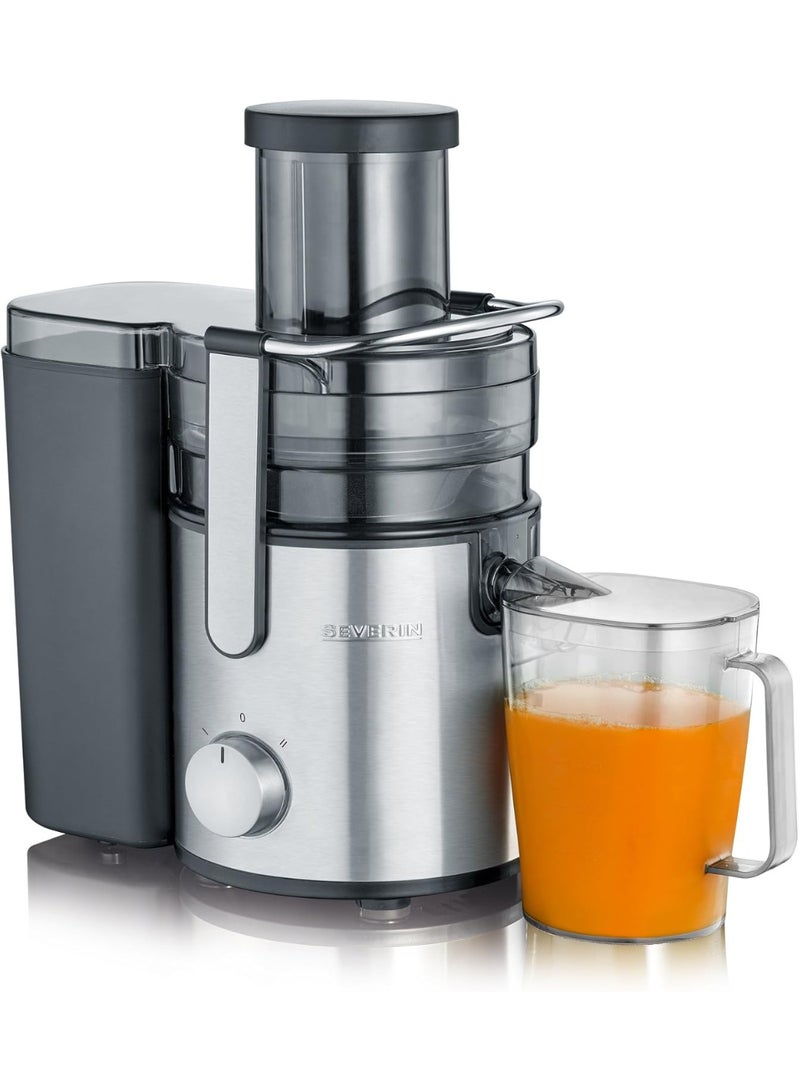 SEVERIN ES 3570 juicer (800 W, with 1.1 L juice container) black / stainless steel