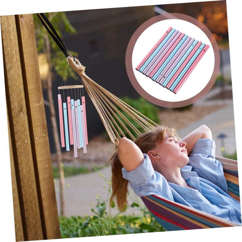 12 Pcs DIY Wind Chime Tubes Pre Drilled for Easy Assembly Garden Home Decor Crafts - Image 4