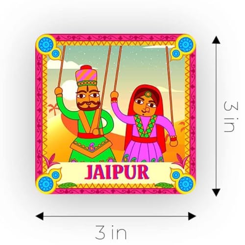 Ultra Premium & Colorful 3D Fridge Magnet for Refrigerator, Home, Office & Kitchen| Jaipur Puppet Theme | Waterproof | Eye-Catching | Stunning Design | Ideal Gift | Birthday | Anniversary - Image 4