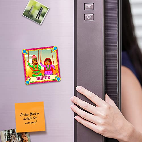Ultra Premium & Colorful 3D Fridge Magnet for Refrigerator, Home, Office & Kitchen| Jaipur Puppet Theme | Waterproof | Eye-Catching | Stunning Design | Ideal Gift | Birthday | Anniversary - Image 3