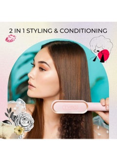 TYMO TYMO Ring Hair Straightener with Built-in Comb, Pink Color  - Image 5