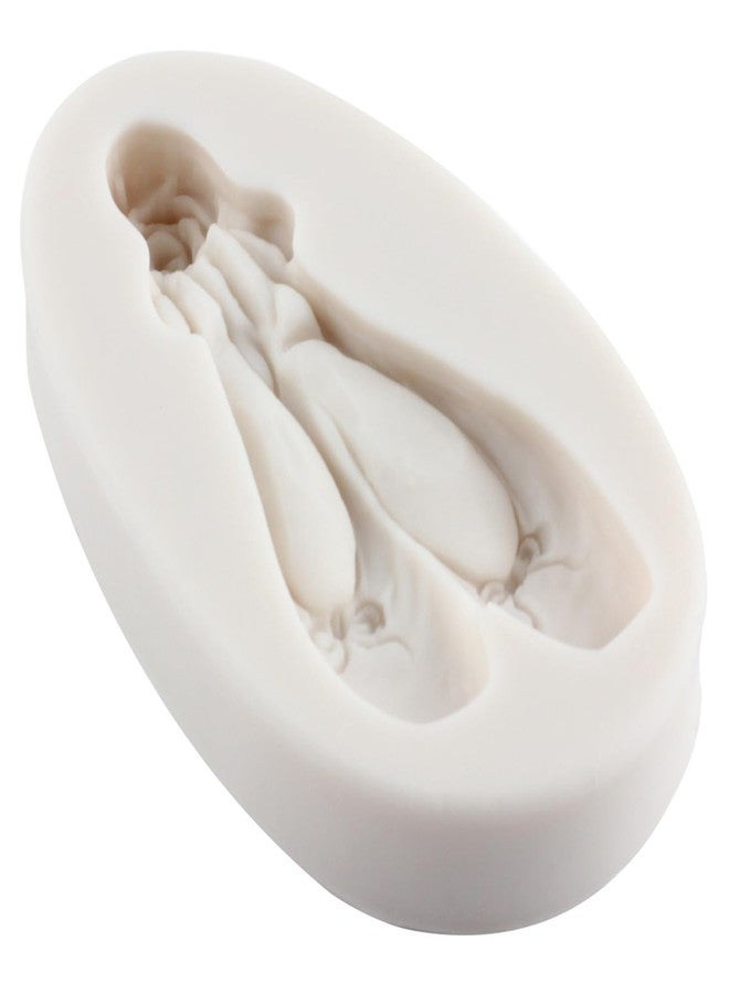 YANQINMS Ballet Shoes Silicone Mold Dancing Lovers Fondant Candy Chocolate Molds for Lollipop Desserts Cake Decorating Sugar Craft Cupcake Topper Polymer Clay Gum Paste - Image 4