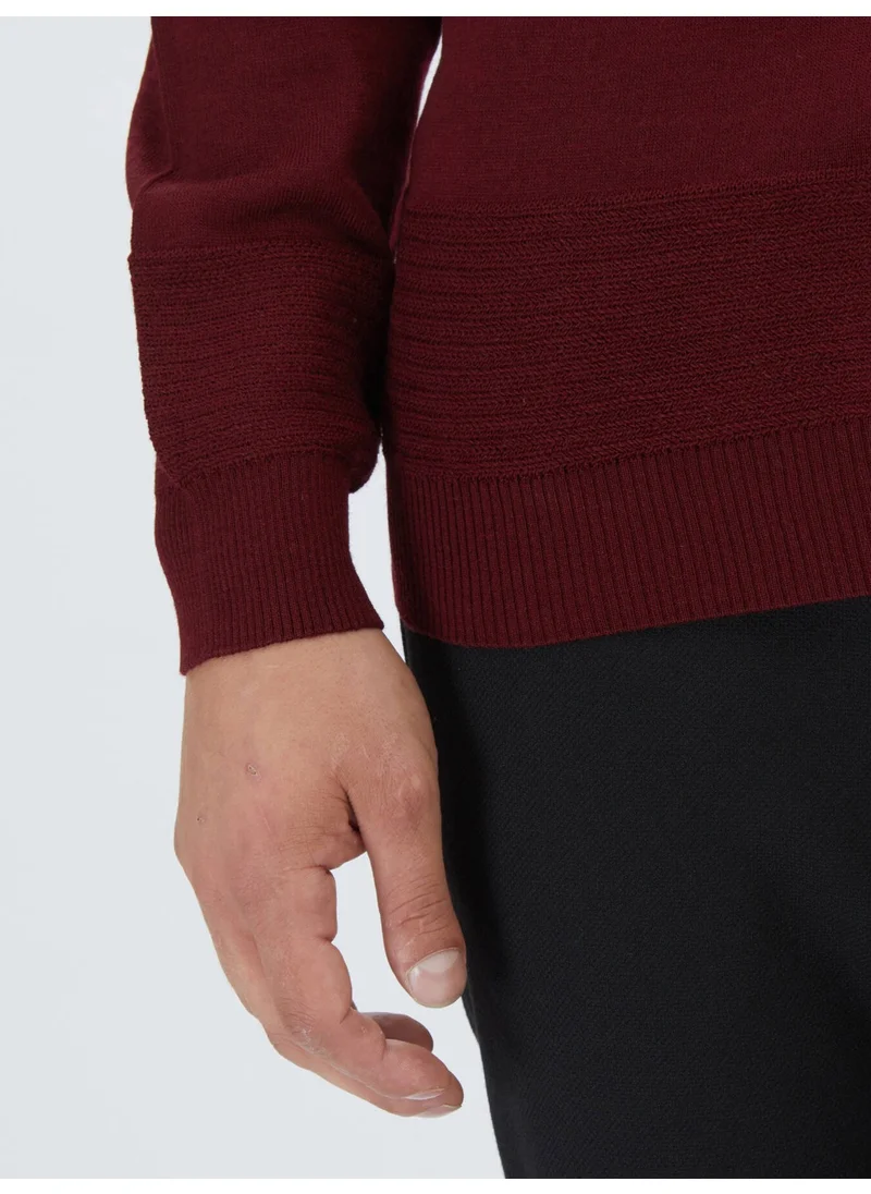 كيب Red Half Turtleneck Wool Blend Sweater