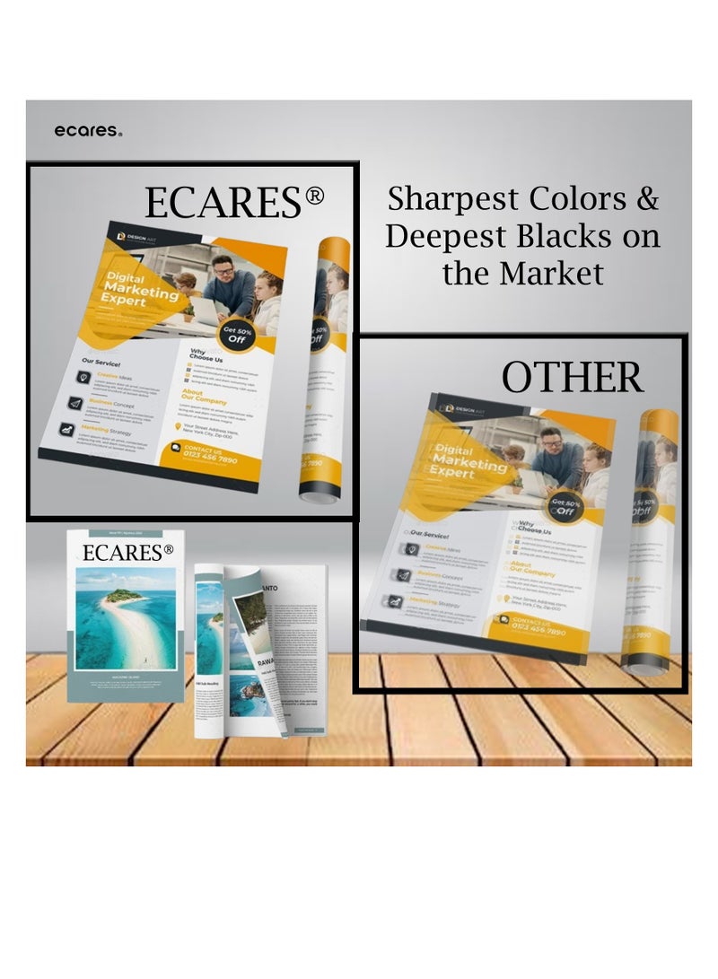 ECARES® 130A Compatible Toner Cartridge CF351A for HP Laserjet Pro Color MFP M176 M176n M177 M177fw Printer (Cyan) - Image 2