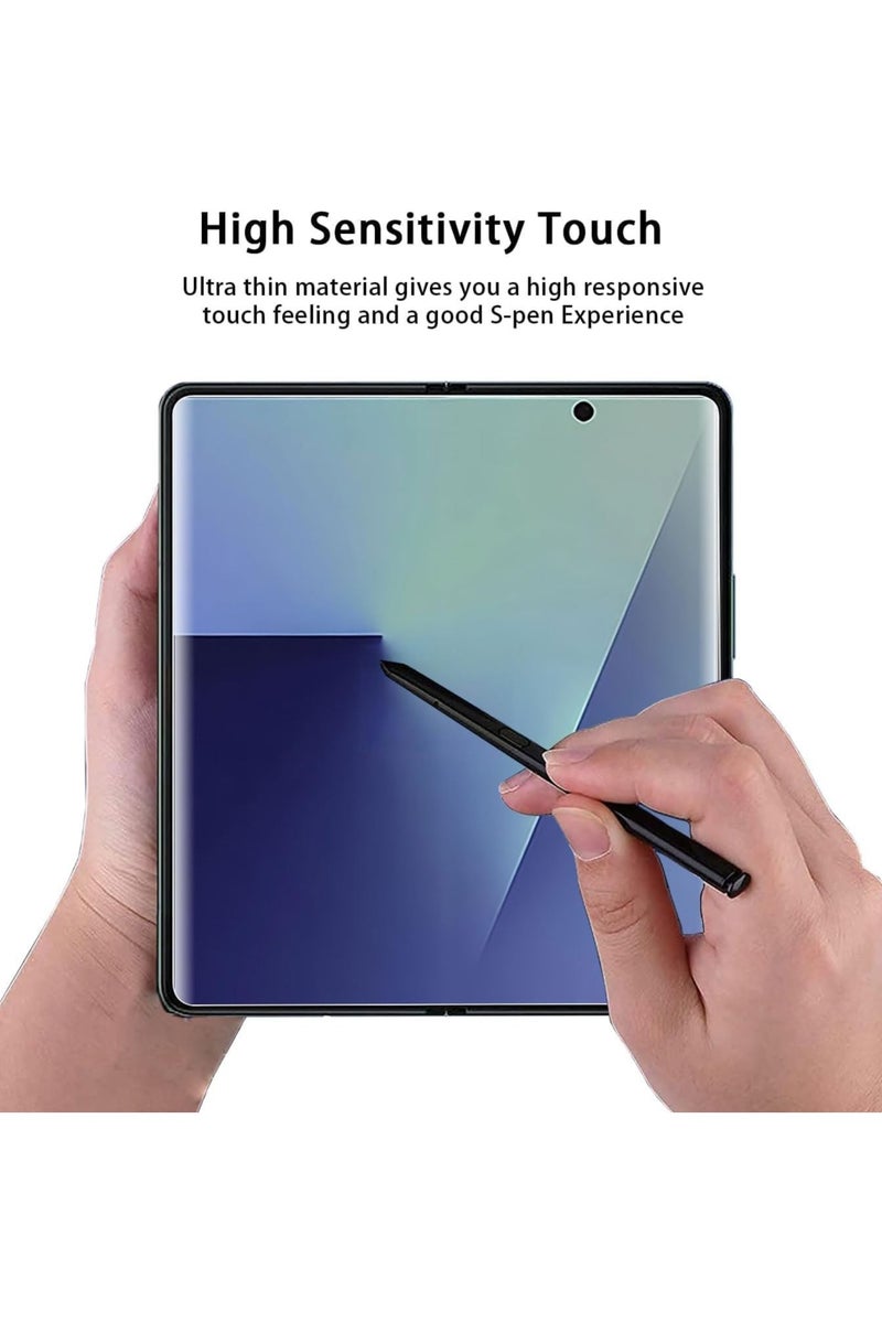 Nillkin Case Compatible with Samsung Galaxy Z Fold 7 5G Slim Fit Frosted Pen Holder Version (With Stylus pen) Matte Hard PC Back Soft TPU Bumper Shockproof Protective Cover Samsung Galaxy Z Fold7 Black - Image 4