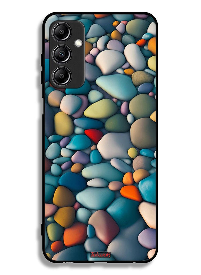 Tolwak Samsung Galaxy A24 4G Protective Case Cover Stones Abstract Pattern - Image 1