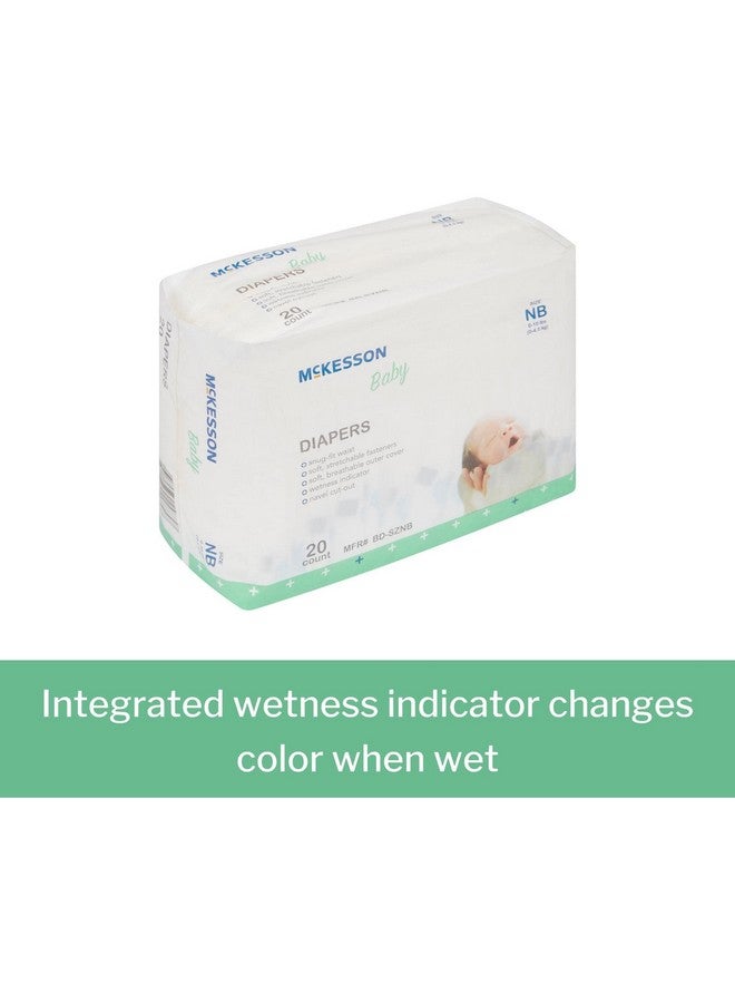 McKesson Baby Diapers for Newborns - Disposable, Breathable, Navel Cut-Out - 0 to 10 lbs, 20 Count, 6 Packs, 120 Total - Image 3