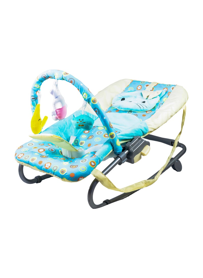 molody Adjustable Portable Baby Rocker – Foldable Non-Slip Infant Rocker Seat for Safe and Comfortable Relaxation (0-12 Months), Ideal for Home and Travel  - Image 1