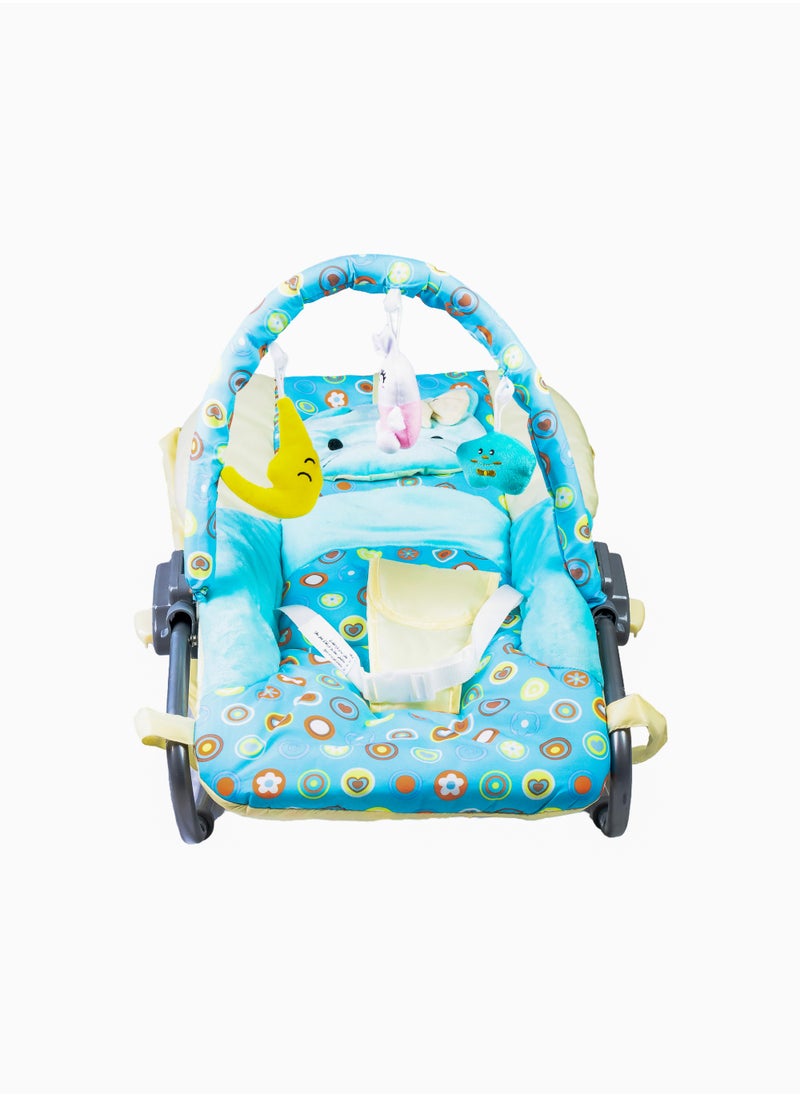 molody Adjustable Portable Baby Rocker – Foldable Non-Slip Infant Rocker Seat for Safe and Comfortable Relaxation (0-12 Months), Ideal for Home and Travel  - Image 2