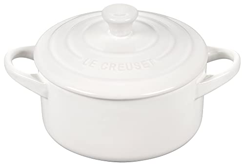 Le Creuset Le Creuset Stoneware Mini Round Cocotte 14 oz White 