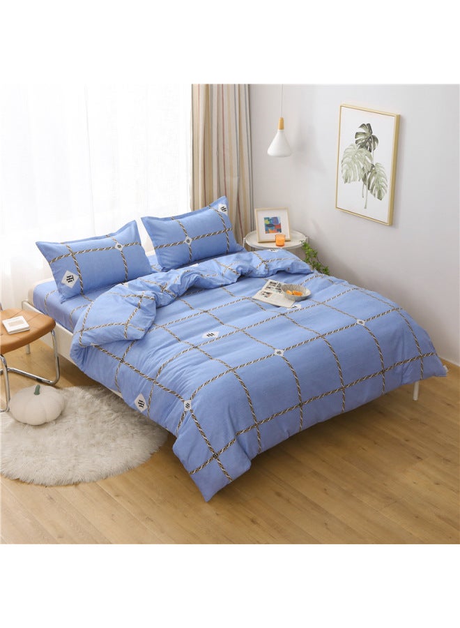 Quilt Cover Single Piece 150x 200 Student Dormitory Single Quilt Cover 200x 230cm Double Quilt Imitation Cotton Four Seasons Wholesale-Color:Taste-Specifications:200x230cm Quilt Cover - Image 1