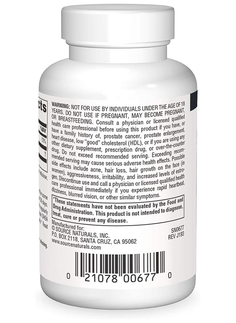 Source Naturals Pregnenolone, 50 mg, 60 Tablets - Image 2