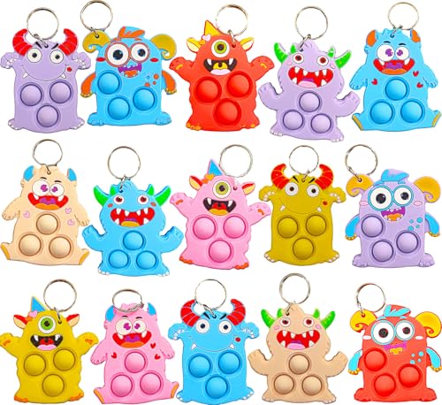 mypush popo 25 Packs Classroom Students Bulk Mini Pop Monster Graduation Holiday Party Favors - Image 1