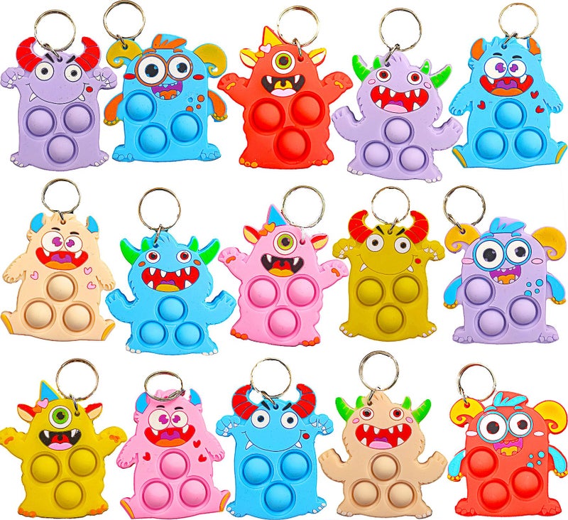 mypush popo 25 Packs Classroom Students Bulk Mini Pop Monster Graduation Holiday Party Favors - Image 3
