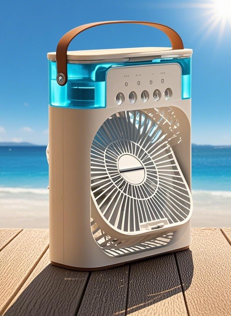 general Portable Air Conditioners,Mini Evaporative Cooler,350ml 700ml Cooler 3 Speeds,USB Personal Conditioner with 7 LED Light，1-3H Timer AC Cooling Fan for car Home Office Room - Image 2