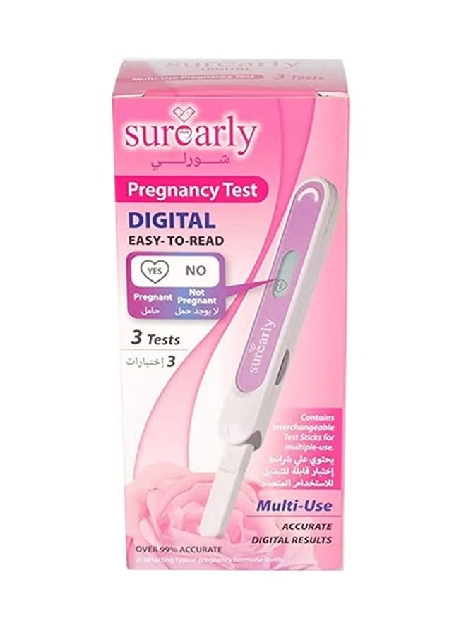 Surearly Surearly Digital Pregnancy Test 3 Tests  - Image 1