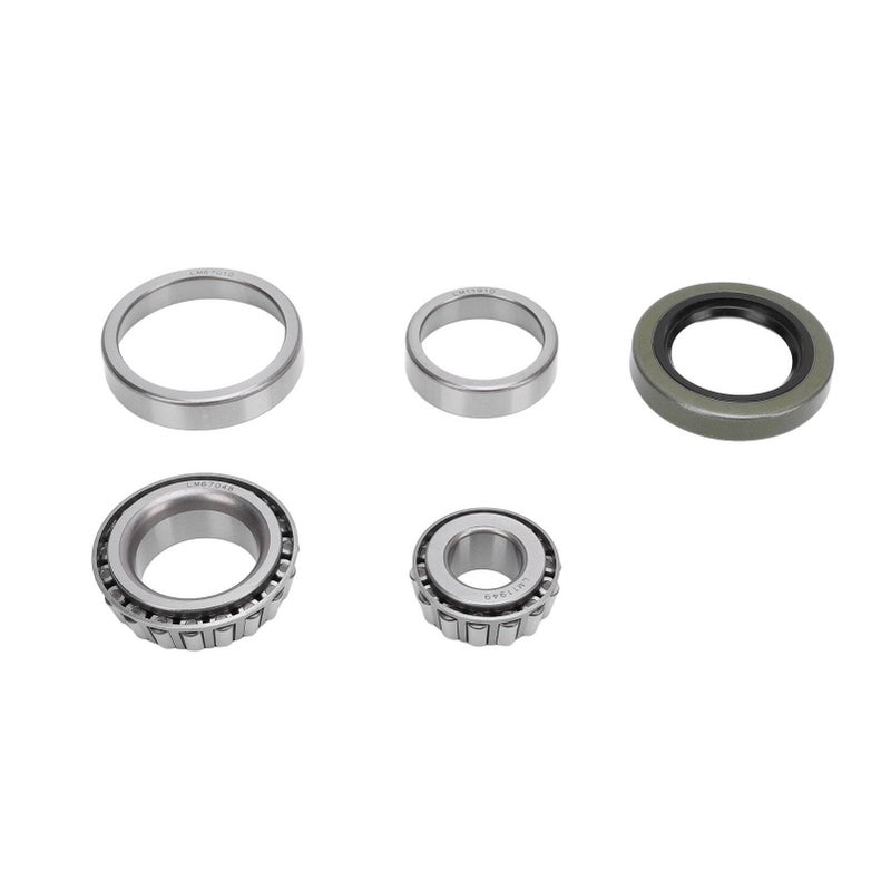 Trailer Wheel Bearing Kit with Protector and Oil Seal for 3 4in 1 1 4in Axles Cr Steel Alloy 5PCS - Image 2
