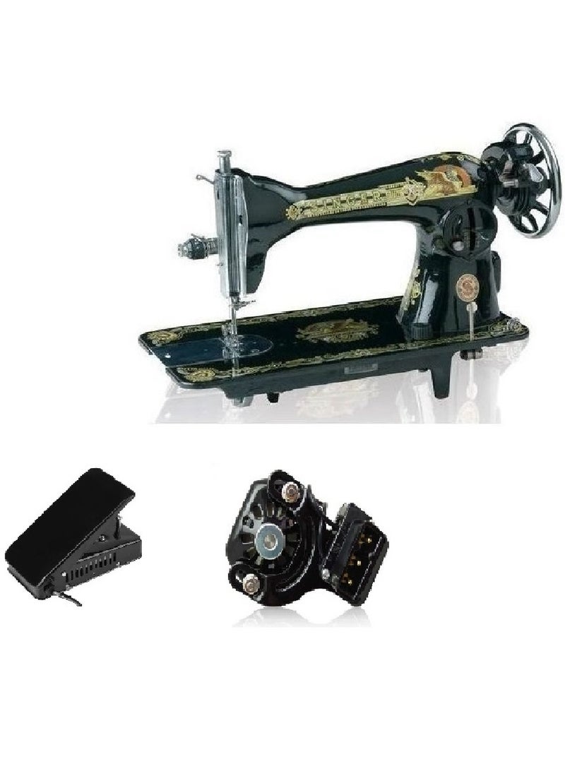 SINGER Home Sewing Machine, Material: Iron, Country: India, Color: Black, 8 pieces - Image 3