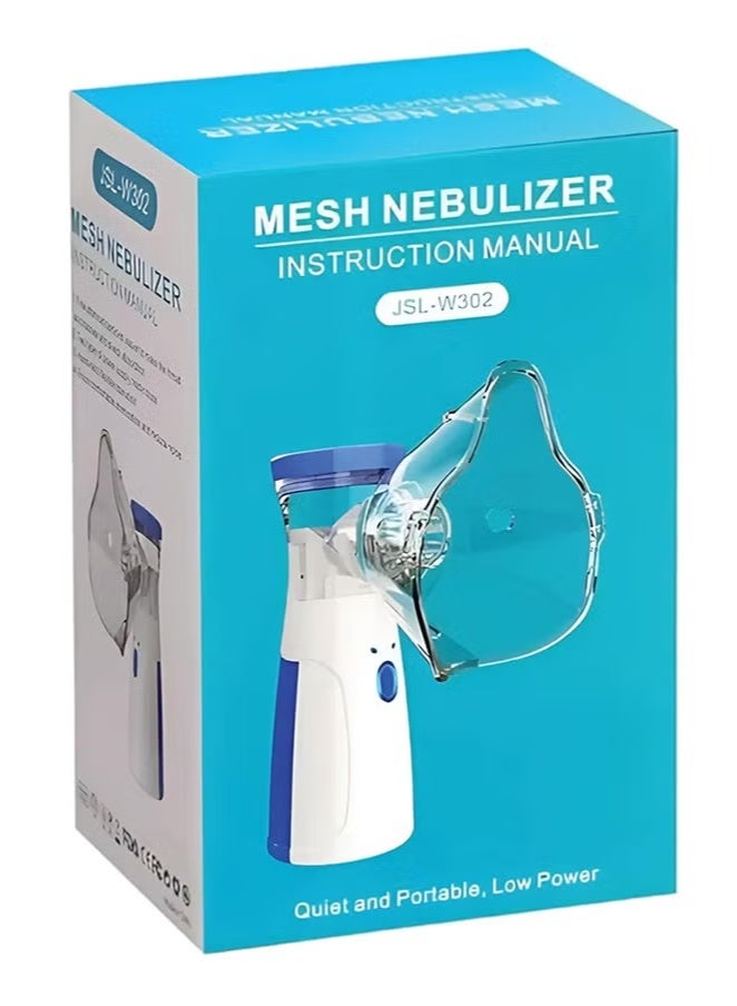 بانفيل جهاز استنشاق شبكي قابل لإعادة الشحن لتخفيف مشاكل الجهاز التنفسي - جهاز استنشاق محمول مزود بقناعين للاستنشاق وفوهة شفط واحدة وشحن USB وملحقات - للبالغين والأطفال - Image 3