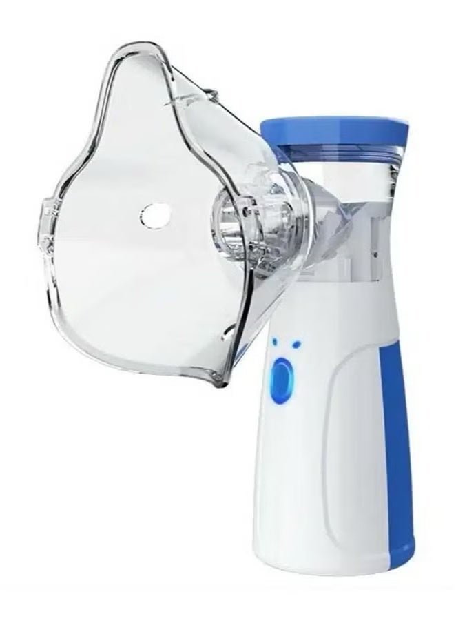 بانفيل جهاز استنشاق شبكي قابل لإعادة الشحن لتخفيف مشاكل الجهاز التنفسي - جهاز استنشاق محمول مزود بقناعين للاستنشاق وفوهة شفط واحدة وشحن USB وملحقات - للبالغين والأطفال - Image 2