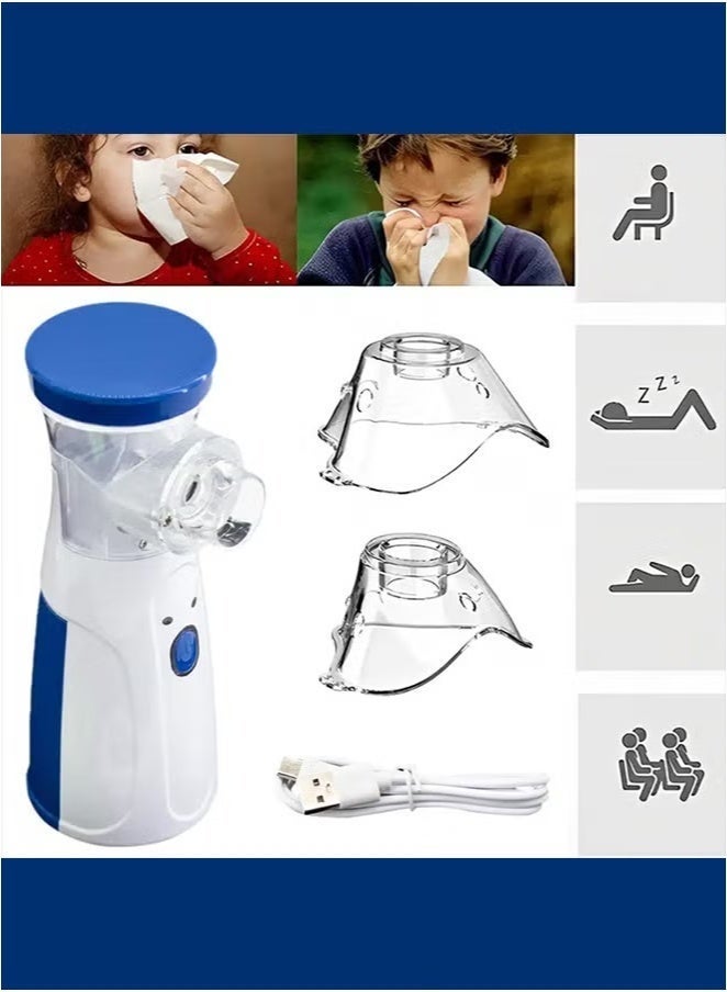 Panvil Portable Handheld Nebulizer Machine – Silent Ultrasonic Mesh Inhaler, USB Rechargeable Mini Nebuliser for Adults & Kids, Compact Travel-Friendly Respiratory Device - Image 3