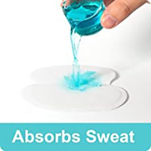 PIRU-Sweat Pads For Underarms Disposable Highly Absorbent Sweat Pads Cotton Anti Allergic, Anti Bacteria, Anti Smell Disposable Underarm Perspiration Pad for Men and Women (10) - Image 5