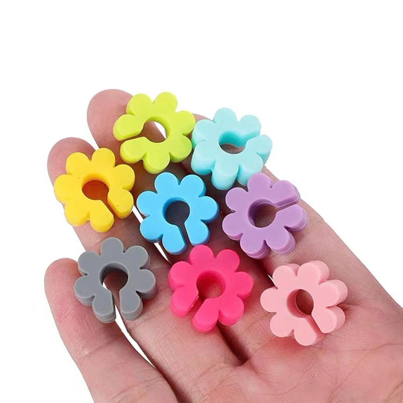 TuTuYa Wine Glass Charms - 52PCS Reusable Silicone Wine Glass Markers for Parties, Weddings, Banquets, Graduations - Image 3