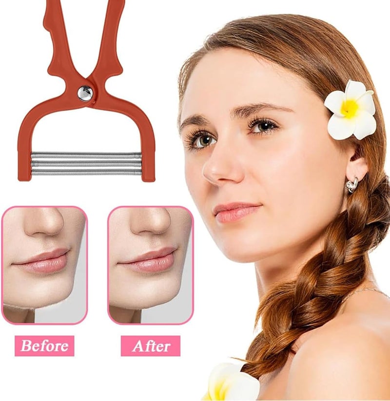 Excefore Spring Hair Remover - 3 Pack Face Hair Remover, Manual Portable Epilator, Beauty Epilator Beauty Tools, for Women Face Hair Removing - Image 4