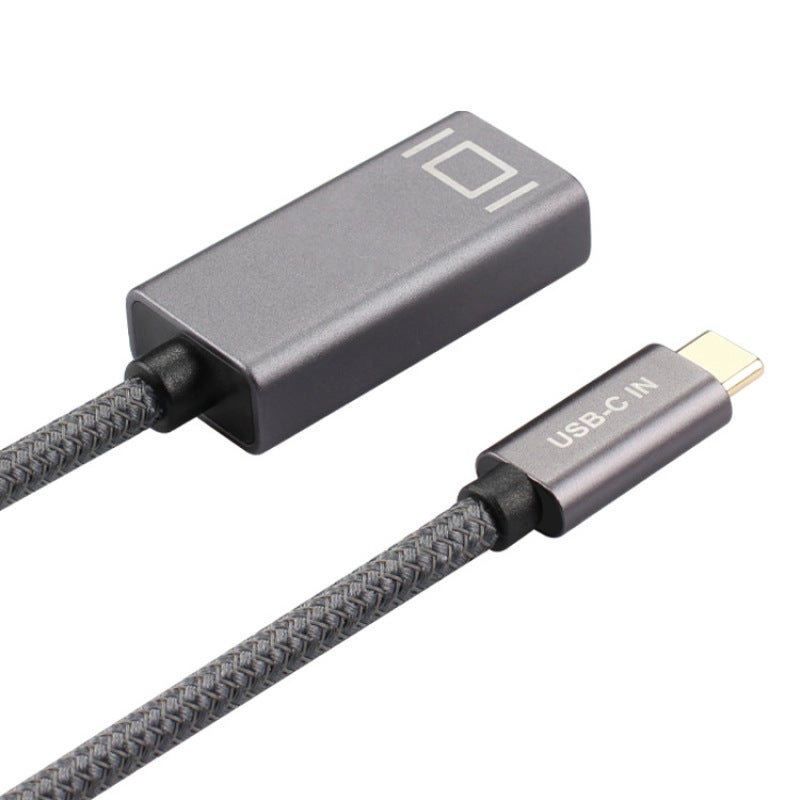 Screen Sharing Adapter: 0.2m Grey Type-C To Mini Dp Cable - 4K@60Hz Sync Audio&Video Screen Mirroring For Dual Display Work Game Study - Image 2