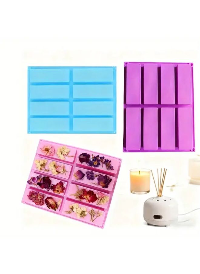 Sky Blue Silicone Baking Molds Set Heat Resistant Anti Stick Easy Clean - Image 1