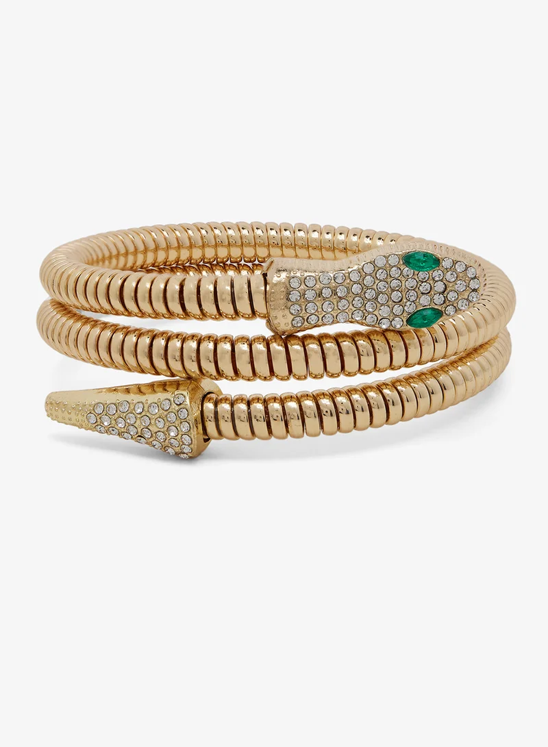 ELLA Gold Snake Detail Bracelet