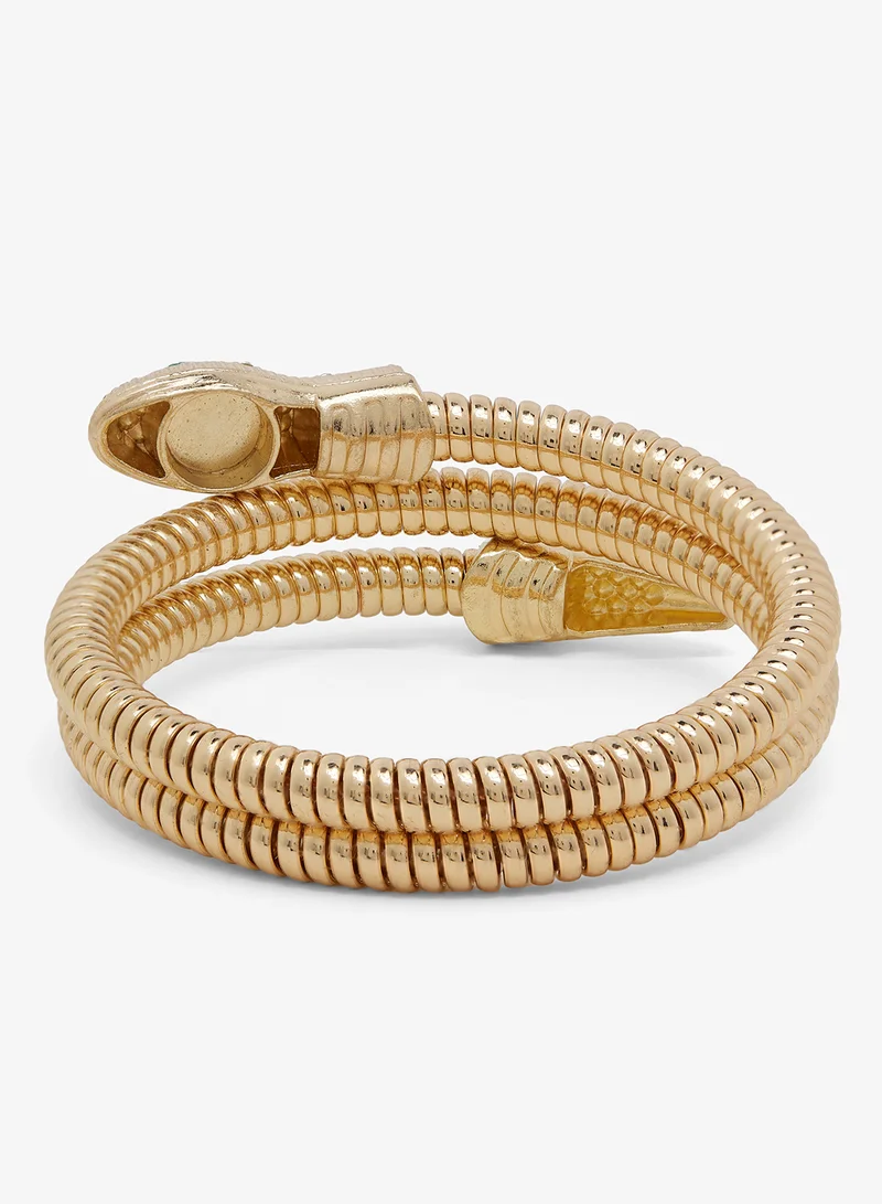 ELLA Gold Snake Detail Bracelet