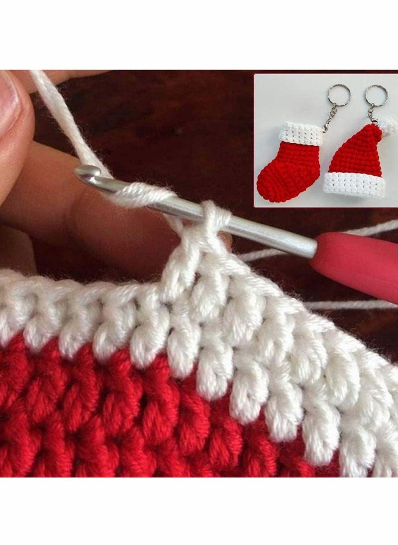 Crochet Hooks Set, Ergonomic Grip Soft Handles Aluminum Crochet Hook Smooth Knitting Needles Kit with Bag for Arthritic Hands, Extra Long?Knit Needles Weave Yarn Set, Best for Women  - Image 5