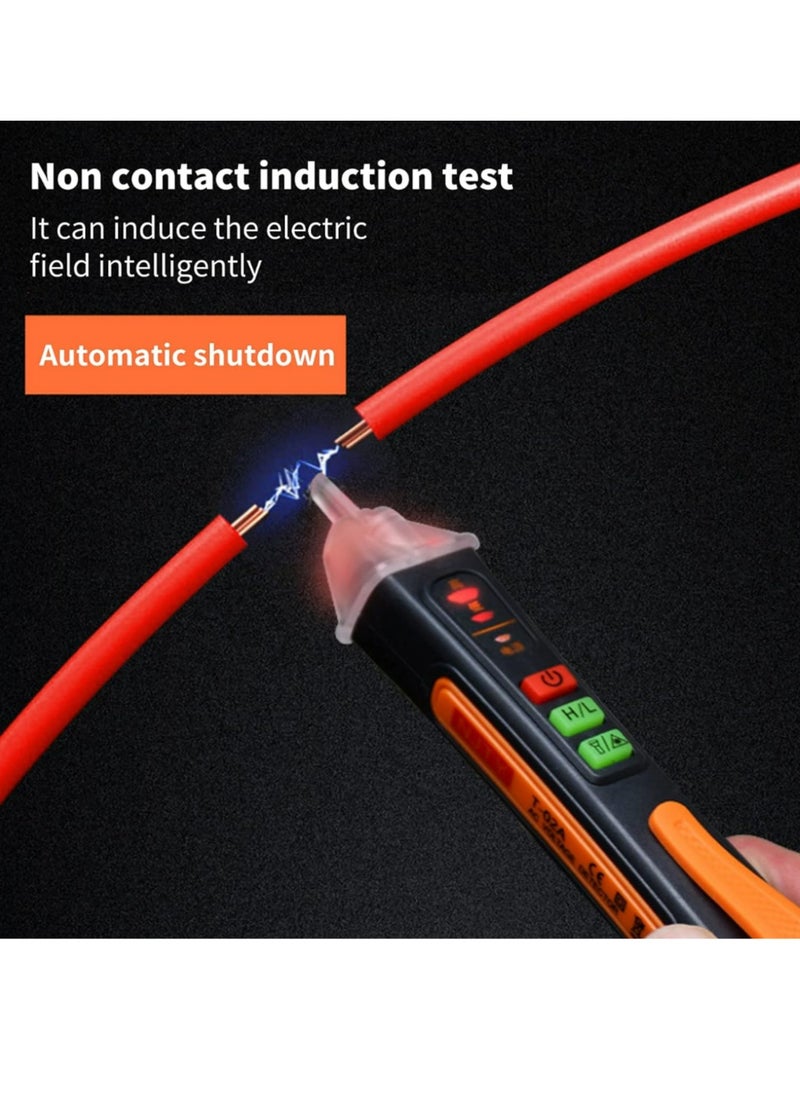 Generic - Digital Electrical Tester, ABS T-02A Voltage Tester Battery Powered Infrared Function with Manual for Factory for Power Distribution Room - Image 1