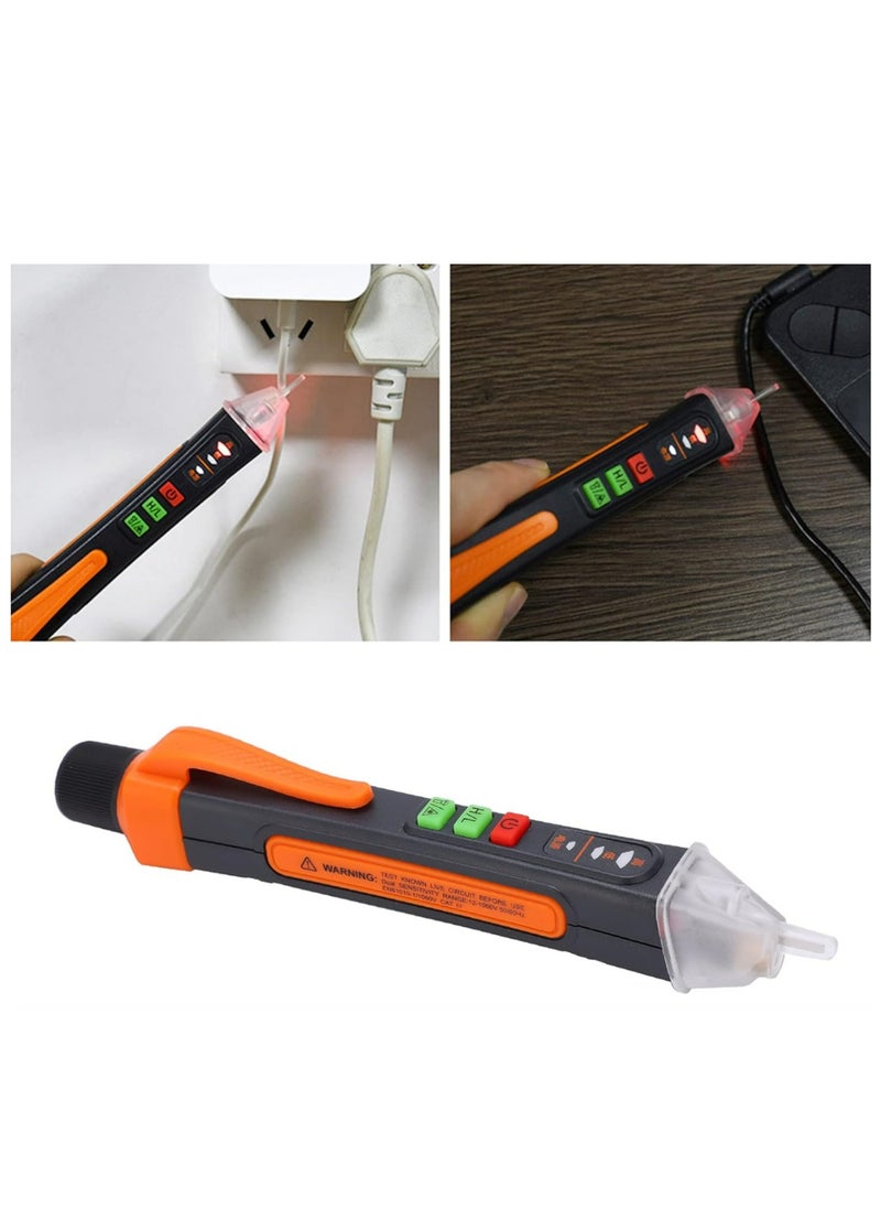 Generic - Digital Electrical Tester, ABS T-02A Voltage Tester Battery Powered Infrared Function with Manual for Factory for Power Distribution Room - Image 1