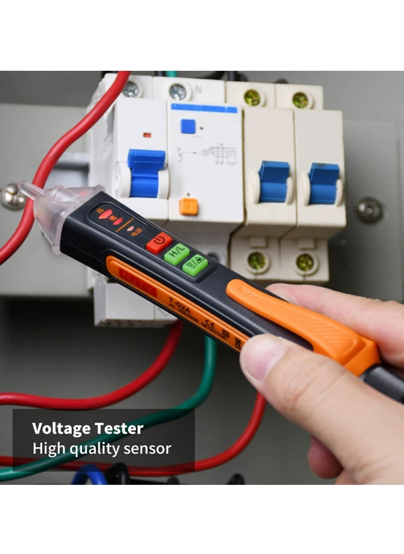Generic - Digital Electrical Tester, ABS T-02A Voltage Tester Battery Powered Infrared Function with Manual for Factory for Power Distribution Room - Image 1