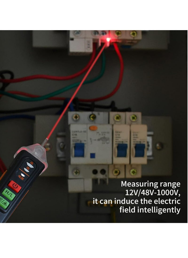 Generic - Digital Electrical Tester, ABS T-02A Voltage Tester Battery Powered Infrared Function with Manual for Factory for Power Distribution Room - Image 1